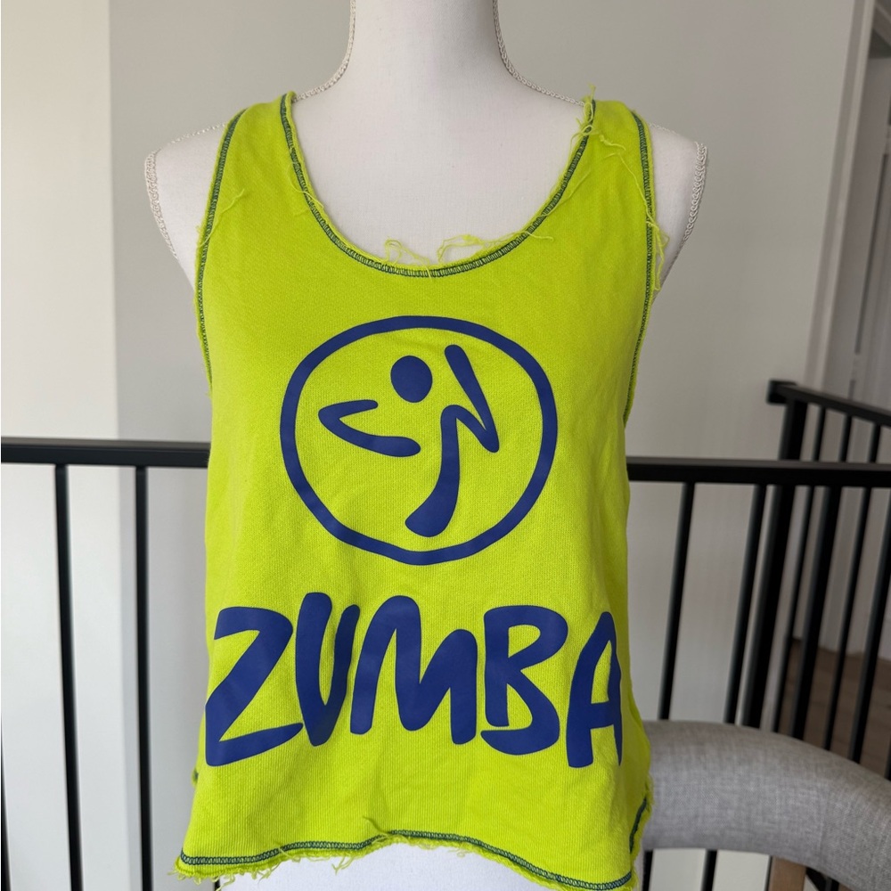 Zumba Green and Purple-blue Tank Top